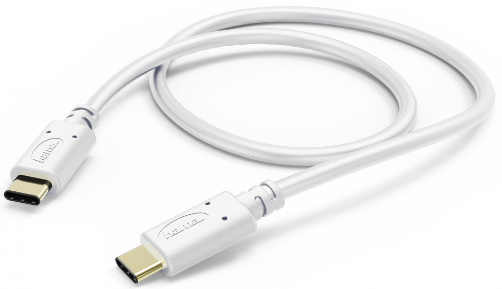 

Кабель USB Type-C-USB Type-C, Hama, 1м, белый (183330)