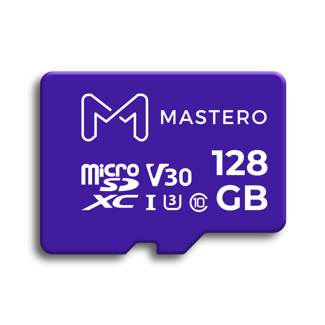 Карта памяти 128Gb microSDXC Mastero Class 10 UHS-I U3 V30 A1 + адаптер (MB-128-MSD)