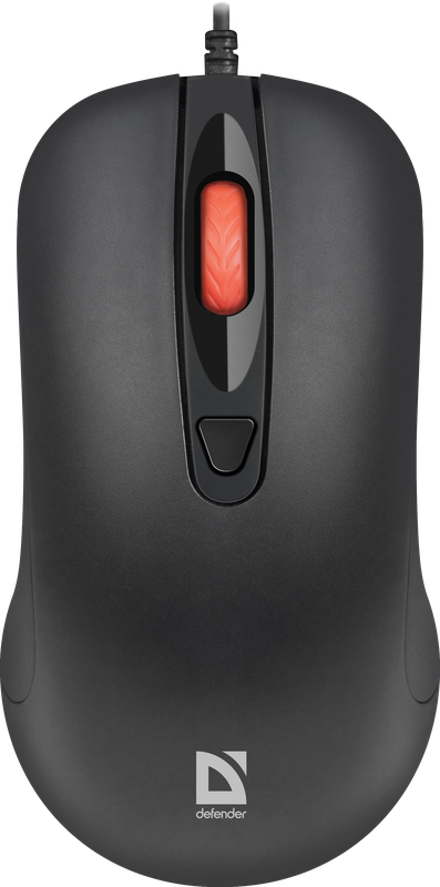 

Мышь проводная Defender Omega MB-522 , 1000dpi, оптическая светодиодная, USB, черный (52522), Omega MB-522