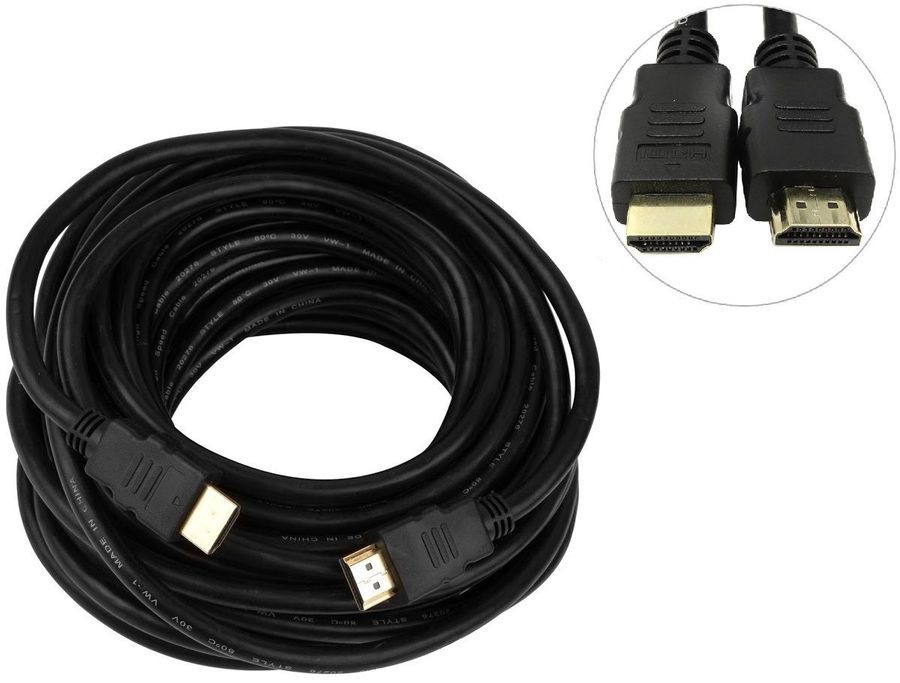 

Кабель соединительный аудио-видео HDMI(19M)-HDMI(19M) v1.4 4K, 20 м, черный PREMIER 5-815 (5-815 20.0), 5-815