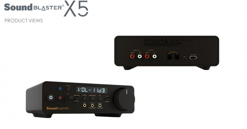 Звуковая карта Creative Sound Blaster X5, 2.0, USB, Retail (70SB182000000)