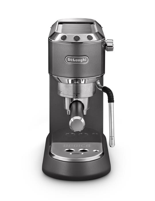 

Кофеварка рожковая De'Longhi EC885.GY, 1.3 кВт, кофе молотый, 1.1 л, капучинатор, серый (0132106251), EC885.GY