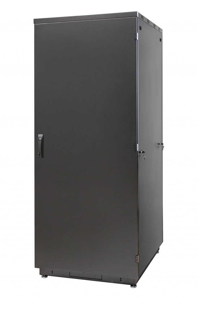 Шкаф телекоммуникационный напольный 22U 800x800 мм, металл, черный, Eurolan Racknet S3000 (60F-22-88-30BL)