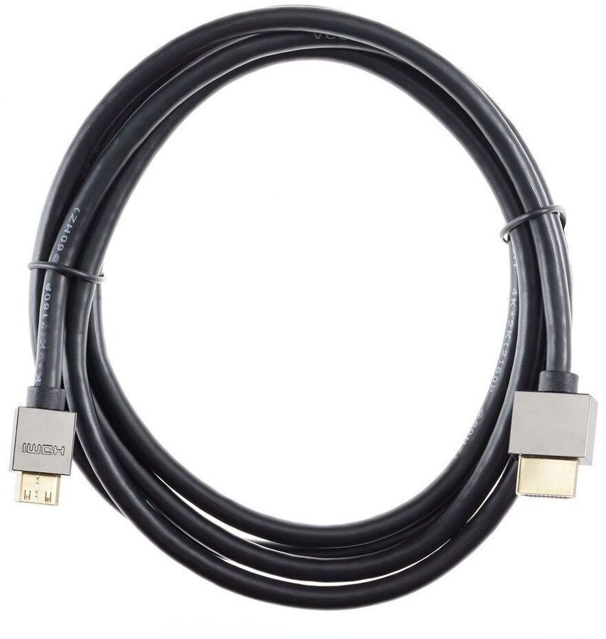 

Кабель соединительный аудио-видео HDMI(19M)-Mini HDMI(19M) v2.0 4K, 1.8 м, черный VCOM (CG506AC-1.8M)