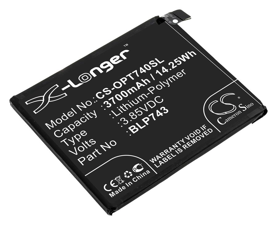 

Аккумулятор CameronSino CS-OPT740SL/ BLP743 для OnePlus 7T, HD1905, HD1901, HD1903, 3.85V, 3.7 А·ч, CS-OPT740SL