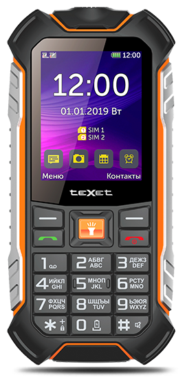 Мобильный телефон teXet TM-530R, 2.4" IPS, 32Mb, 2-Sim, 3500 мА·ч, micro-USB, черный б/у, после ремонта, следы эксплуатации, комплект полный