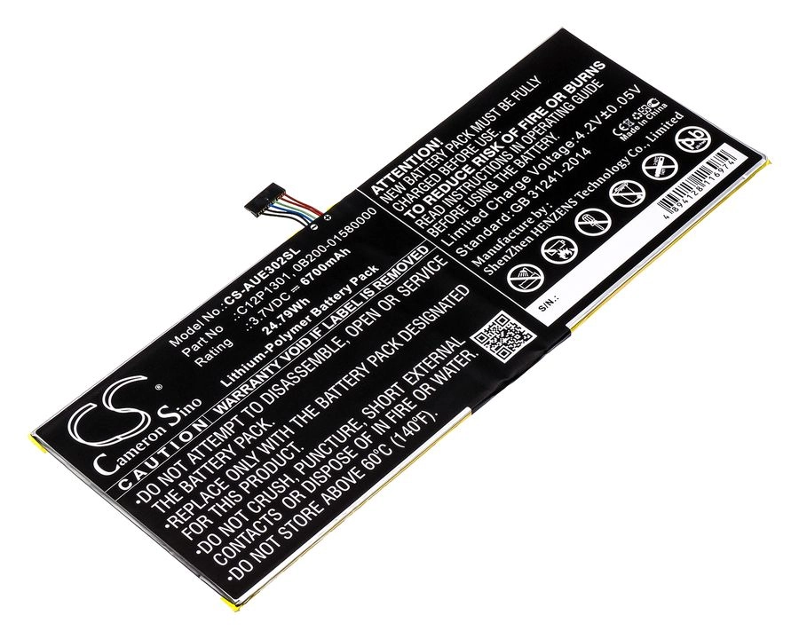 Аккумулятор CameronSino для планшета Asus MeMO Pad FHD 10 ME302C