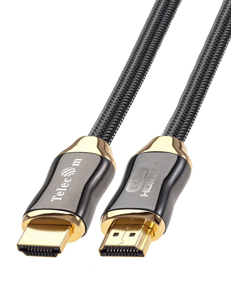 

Кабель соединительный аудио-видео HDMI(19M)-HDMI(19M) v2.1 4K, 8K, экранированный, 50 см, черный Telecom (TCG300-0.5M)