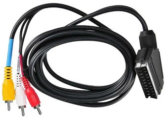 

Кабель соединительный аудио-видео SCART(M)-3xRCA(M), 1 м, черный Exployd (EX-K-1411)