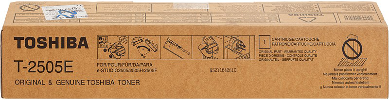 

Картридж лазерный Toshiba T-2505E/6AG00005084/6AJ00000187/6AJ00000246, черный, 12000 страниц, оригинальный для Toshiba E-studio 2505 / 2505H / 2505F, T-2505E