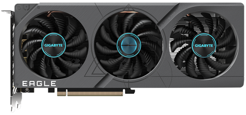 

Видеокарта GIGABYTE NVIDIA GeForce RTX 4060 EAGLE OC, 8Gb GDDR6, 128 бит, PCI-E, 2HDMI, 2DP, Retail (GV-N4060EAGLE OC-8GD), EAGLE OC