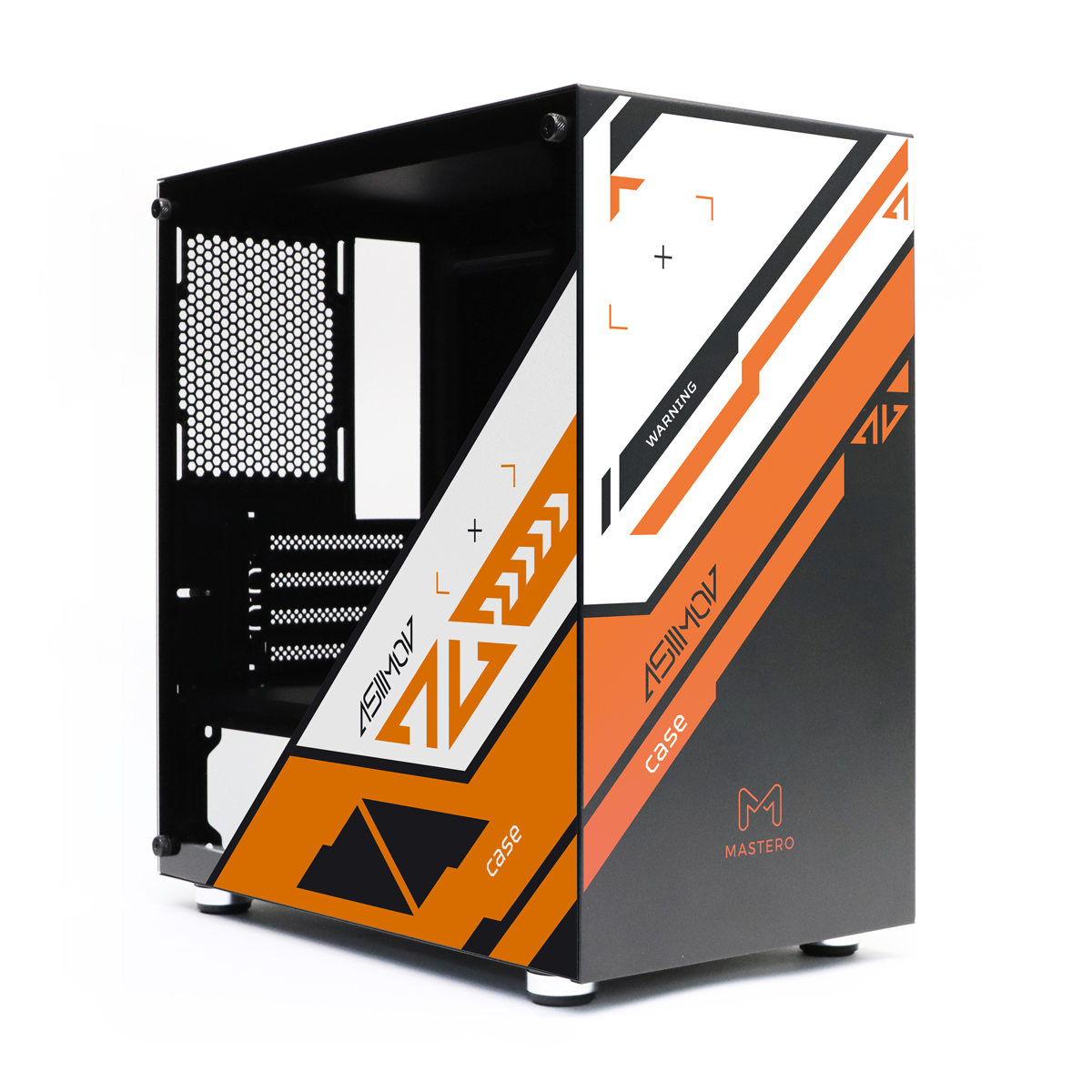 Корпус Mastero ASIIMOV, mATX, Mini-Tower, USB 3.0, черный, без БП (MST-GCM-01-AS)