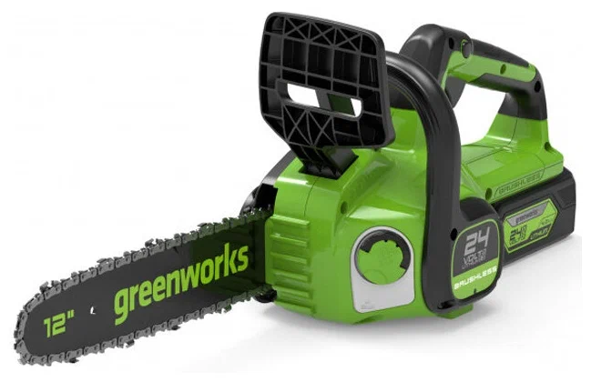 Пила цепная Greenworks GD24CS30K4, аккумуляторная, 30 см