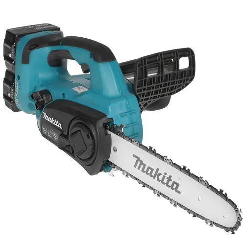

Пила цепная Makita DUC302RF2 LXT, щеточный, шина 30 см, шаг 3/8 дюйма, аккумуляторная, 36 В, 3 А·ч, Li-Ion, 4.1 кг, 2 АКБ+ЗУ (DUC302RF2 LXT), DUC302RF2 LXT