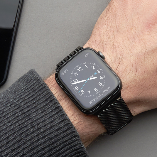 

Ремешок Deppa Mesh для Apple Watch, 38-40 мм, нержавеющая сталь, черный (47144), 0