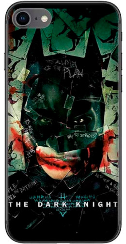 

Чехол-накладка Deppa Batman для смартфона Apple iPhone 7/8/SE, пластик, черный 04 (124256)