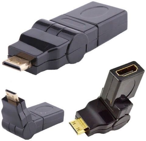 

Переходник аудио-видео Mini HDMI(19M)-HDMI(19F), черный PREMIER (5-896-360)