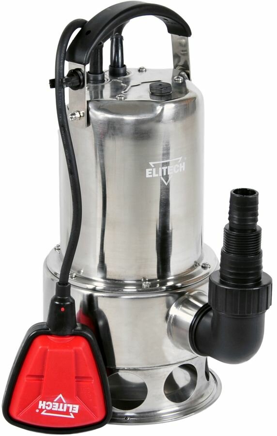 

Электрический водяной насос Elitech НПФ 900Н, 900 Вт, погружной, дренажный, производительность 14.2 м³/час, глубина погружения 7 м, 6.7 кг (E0802.007.00), НПФ 900Н