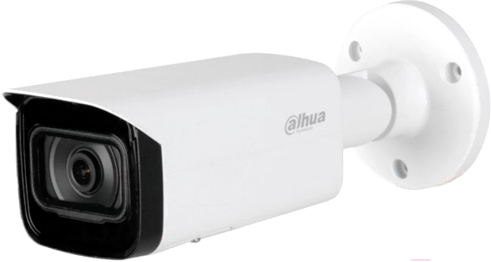 IP-камера DAHUA 2.8 мм, уличная, корпусная, 4Мпикс, CMOS, до 2688x1520, до 25 кадров/с, ИК подсветка 50м, POE, -30 °C/+60 °C, белый (DH-IPC-HFW5442TP-ASE-0280B) - фото 1