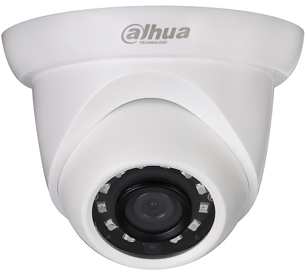 

IP-камера DAHUA 2.8 мм, уличная, купольная, 2Мпикс, CMOS, до 1920x1080, до 25 кадров/с, ИК подсветка 30м, POE, -30 °C/+60 °C, белый (DH-IPC-HDW1230SP-0280B-S5-QH2)