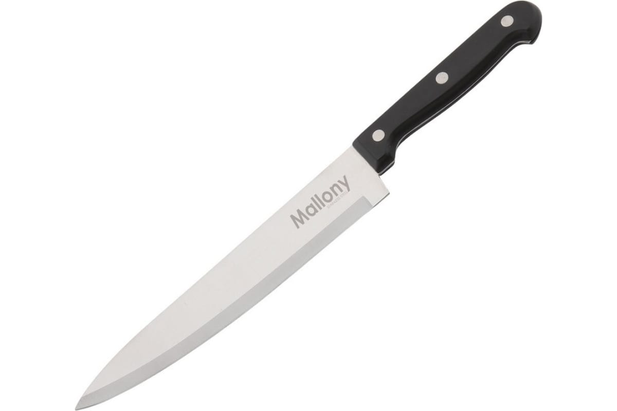 

Нож поварской Mallony MAL-01B, лезвие 20 см (985301), Черный, MAL-01B