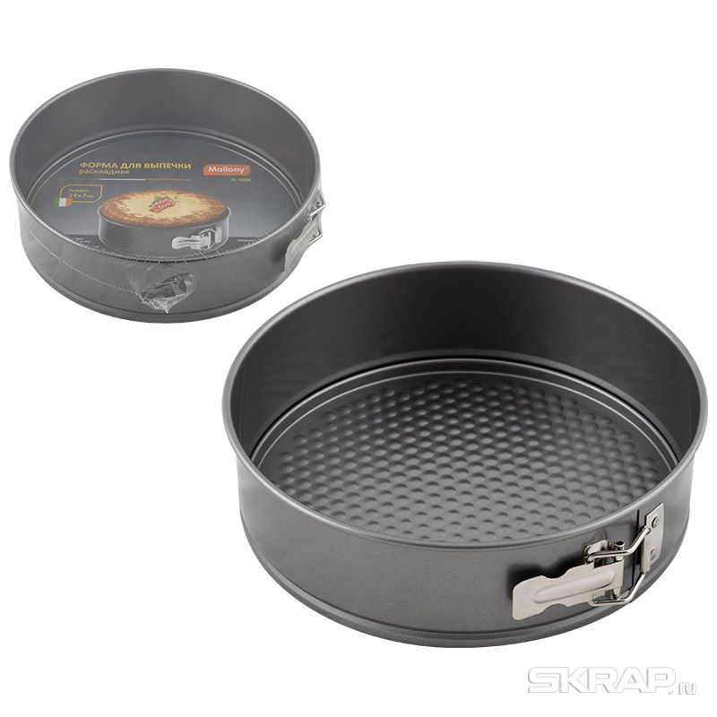 

Форма для выпечки Mallony SL-4004, сталь, черный (985232), SL-4004