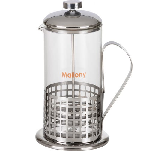 

Френч-пресс Mallony Cellula B511-1000ML, 1 л, металл/стекло (950064), B511-1000ML