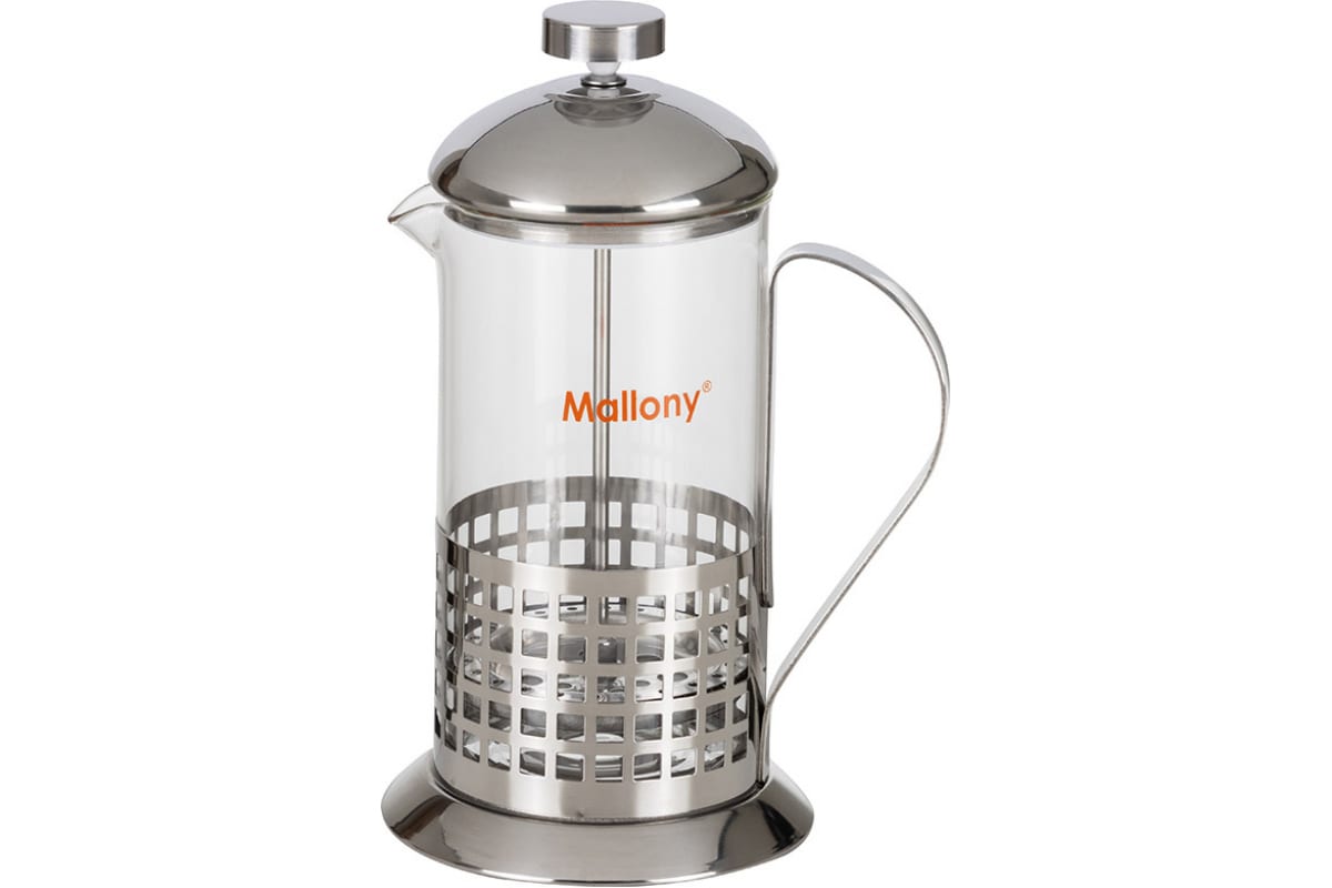 

Френч-пресс Mallony Cellula B511-600ML, 600 мл, металл/стекло (950138), B511-600ML