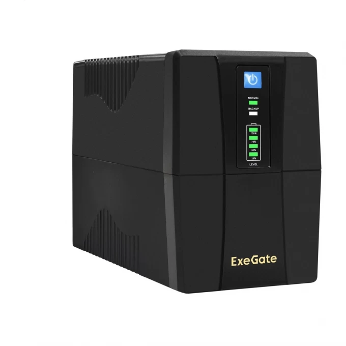 ИБП ExeGate BNB-650, 650 VA, 360 Вт, EURO, розеток - 2, черный (EP276528RUS) б/у, после ремонта, следы эксплуатации, без комплекта