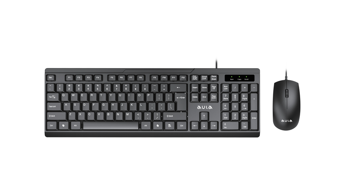 Клавиатура + мышь AULA AC101 , USB, черный (AC101 )