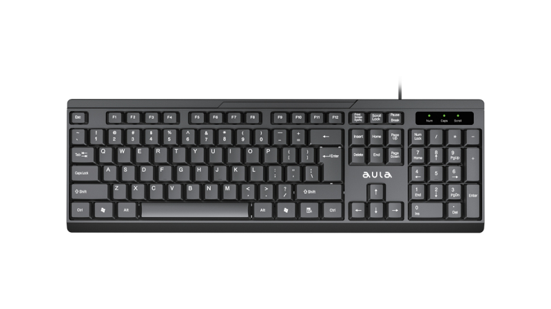 Клавиатура проводная AULA AK205 , мембранная, USB, черный (AK205 ) - фото 1