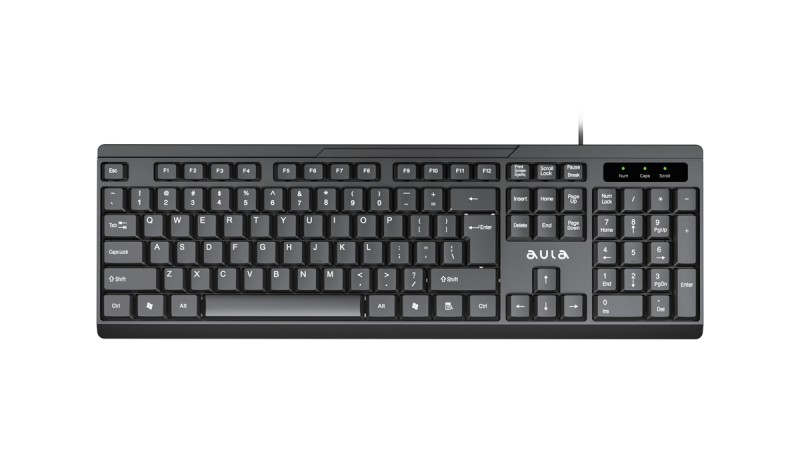 

Клавиатура проводная AULA AK205 , мембранная, USB, черный (AK205 ), AK205