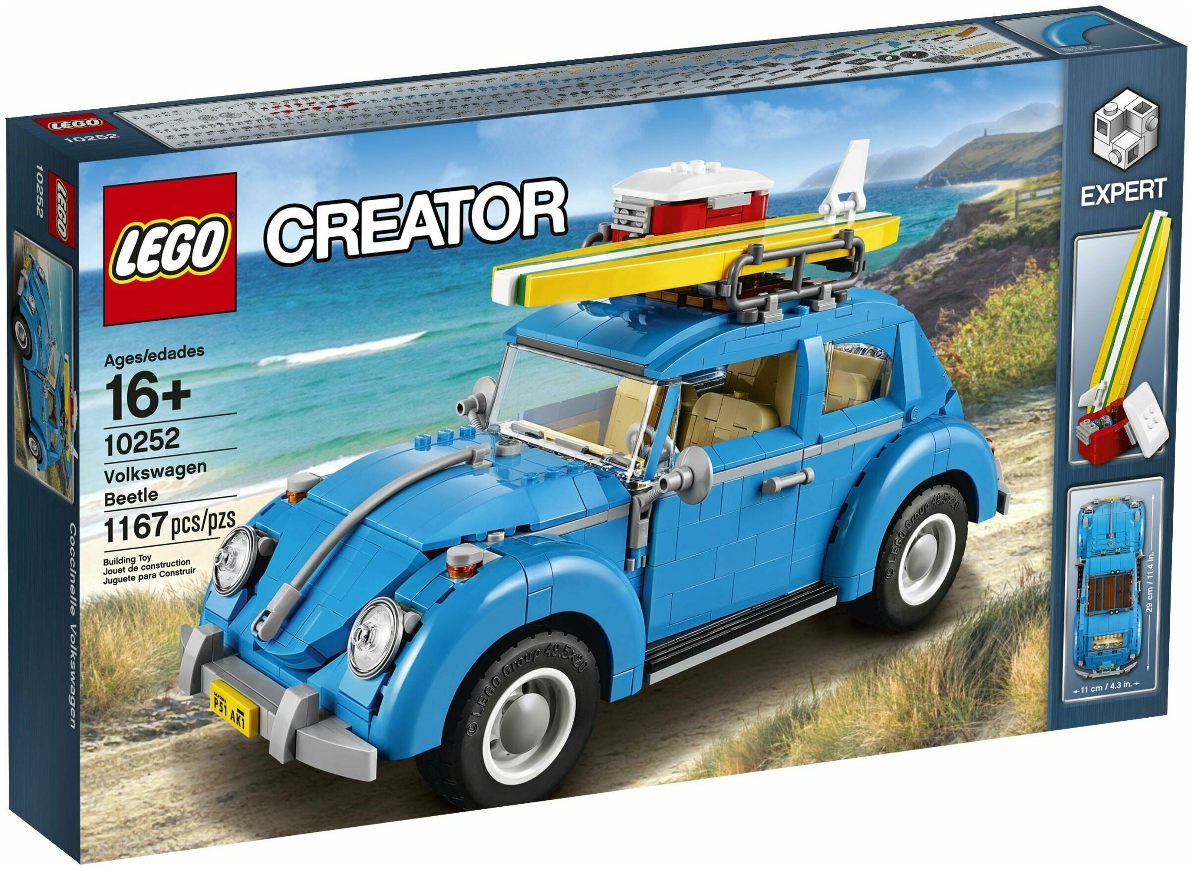 

Конструктор LEGO Фольксваген Жук, деталей: 1167 (10252), Фольксваген Жук