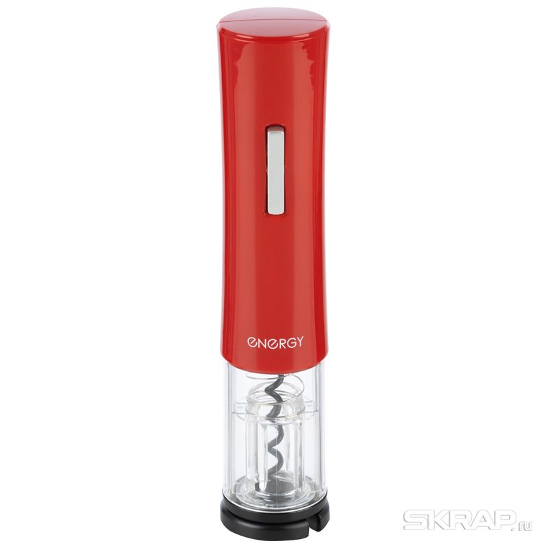 

Штопор электрический Energy EN-557B, 4xAA, красный (103597), EN-557B