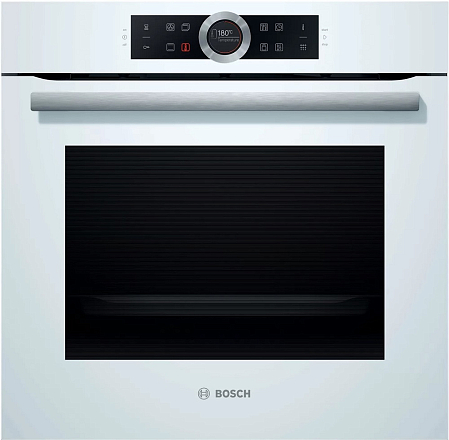 

Духовой шкаф электрический Bosch Serie 8 HBG675BW1, белый/серебристый (HBG675BW1), HBG675BW1