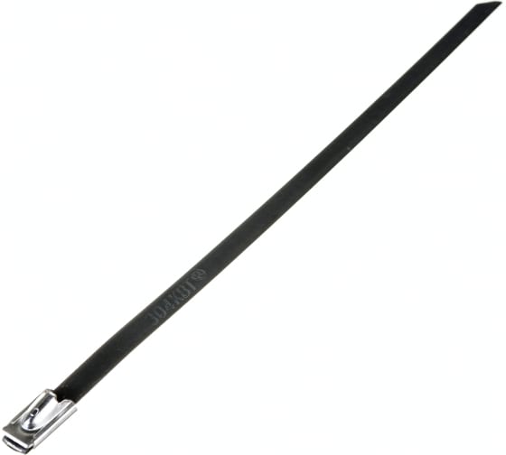 Стяжка кабельная стальная СКС FORTISFLEX СКС-П, 4.6 мм x 150 мм, 1 шт., нерж.304, покрытие, черный (74930)