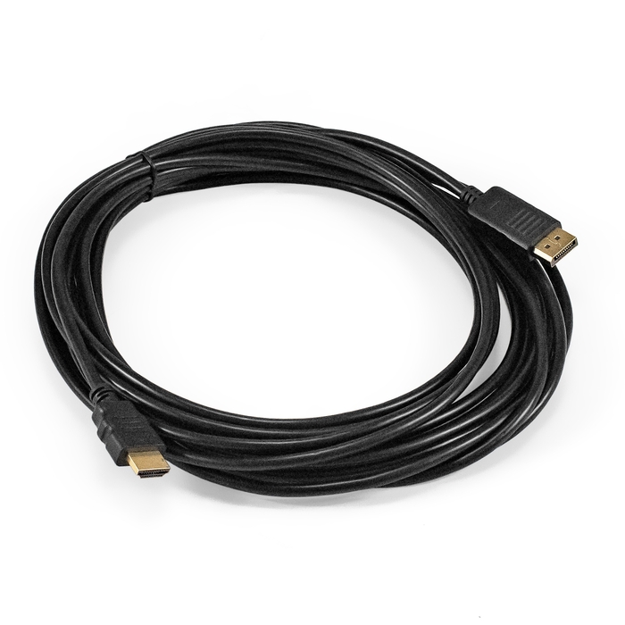 

Кабель DisplayPort(20M)-HDMI(19M), экранированный, 10 м, черный Exegate EX-CC-DP-HDMI-10.0 (EX294713RUS), EX-CC-DP-HDMI-10.0