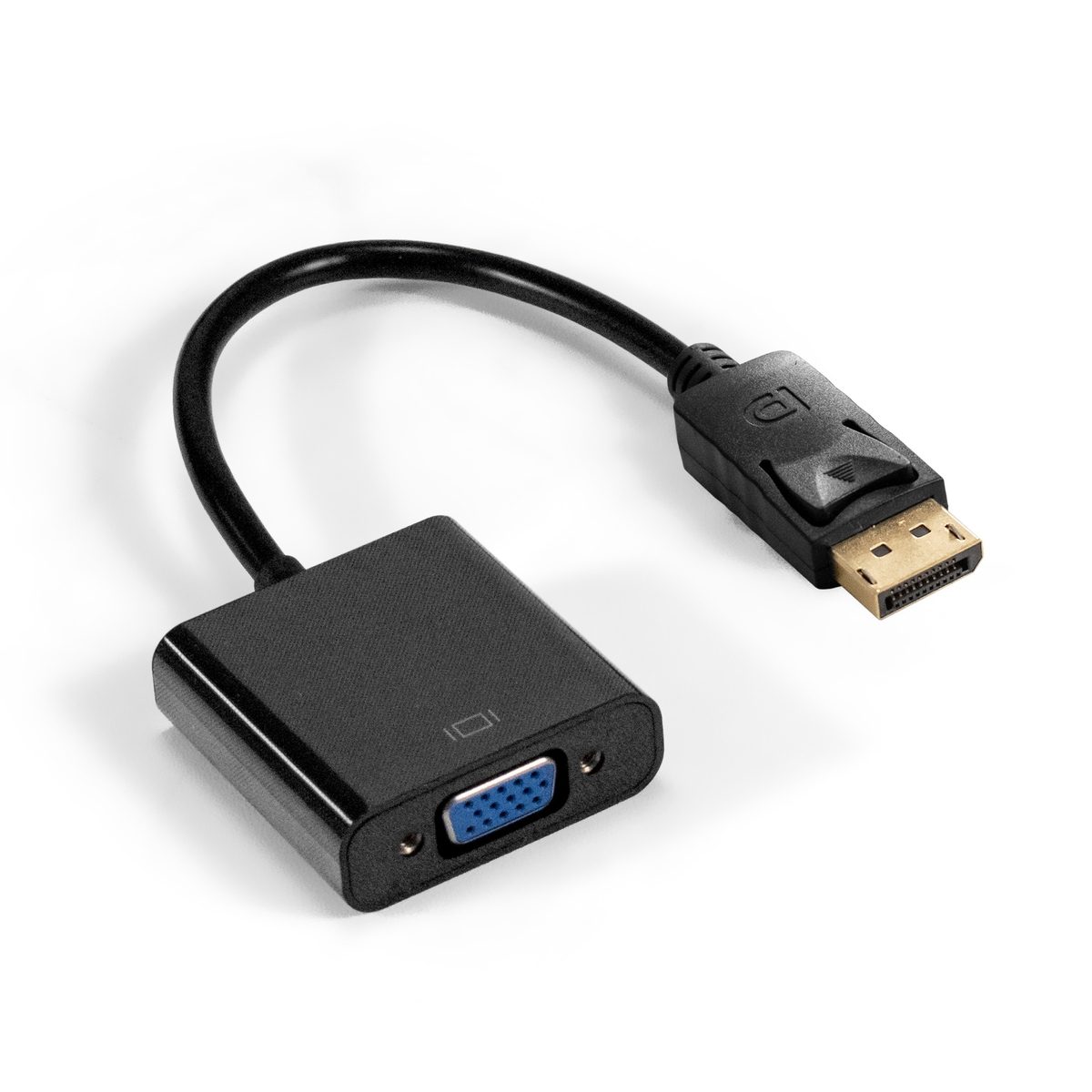Кабель-переходник (адаптер) DisplayPort(20M)-VGA(15F), 20 см, Exegate EX-DPM-VGAF-0.2