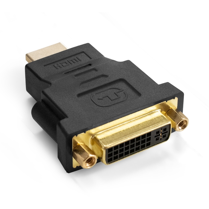 

Переходник (адаптер) HDMI(19M)-DVI(25F) v1.4b, экранированный, черный Exegate EX-HDMI-DVI-3 (EX294729RUS), EX-HDMI-DVI-3