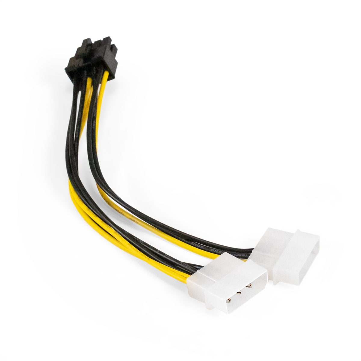 Кабель питания 2xMolex(M)-PCI-E 8-pin(M) Exegate 1.5 мм