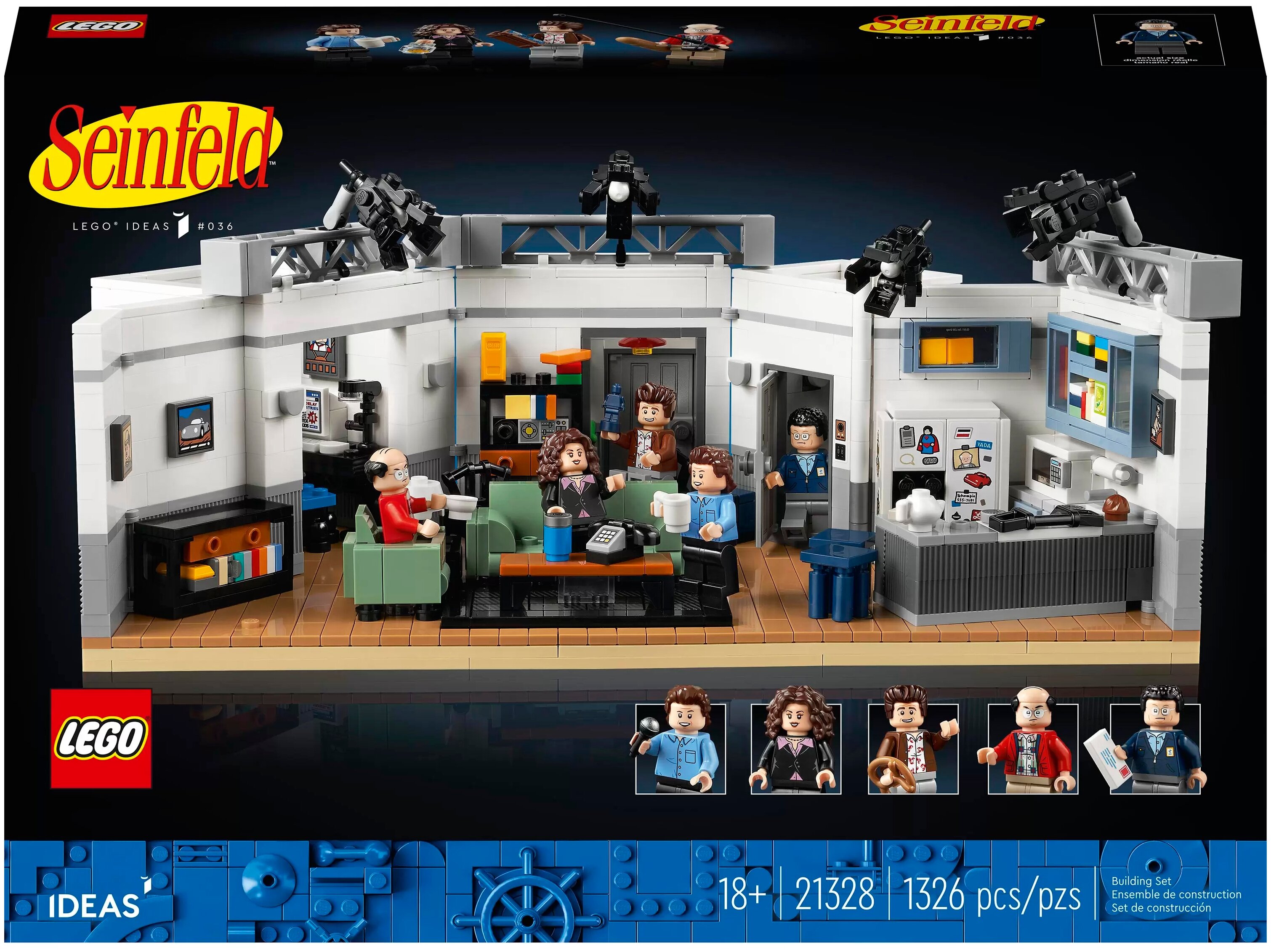 

Конструктор LEGO Ideas Seinfeld, деталей: 1326 (21328), Ideas Seinfeld