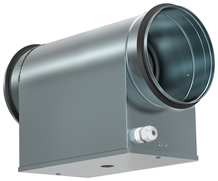 

Электрический нагреватель SHUFT EHC 100-2,4/1, круглый канальный, серебристый (EHC 100-1,8/1), EHC 100-2,4/1