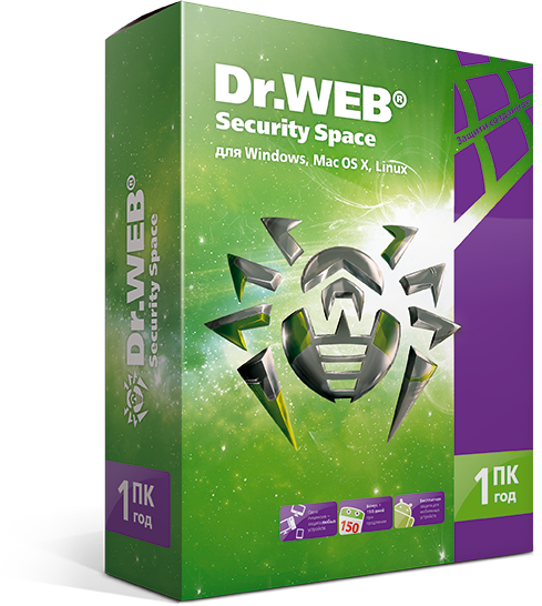 Антивирус Dr.Web Security Space, базовая лицензия