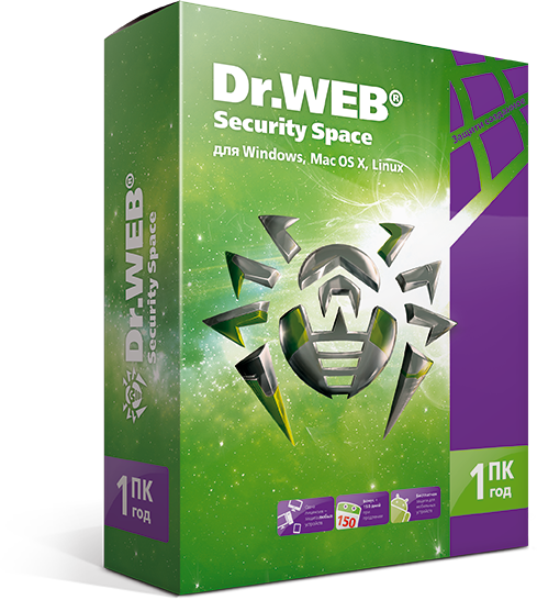 Антивирус Dr.Web Security Space, базовая лицензия, Russian, лицензий 1, на 1 ПК, на 12 месяцев, BOX (BHW-B-12M-1-A3)