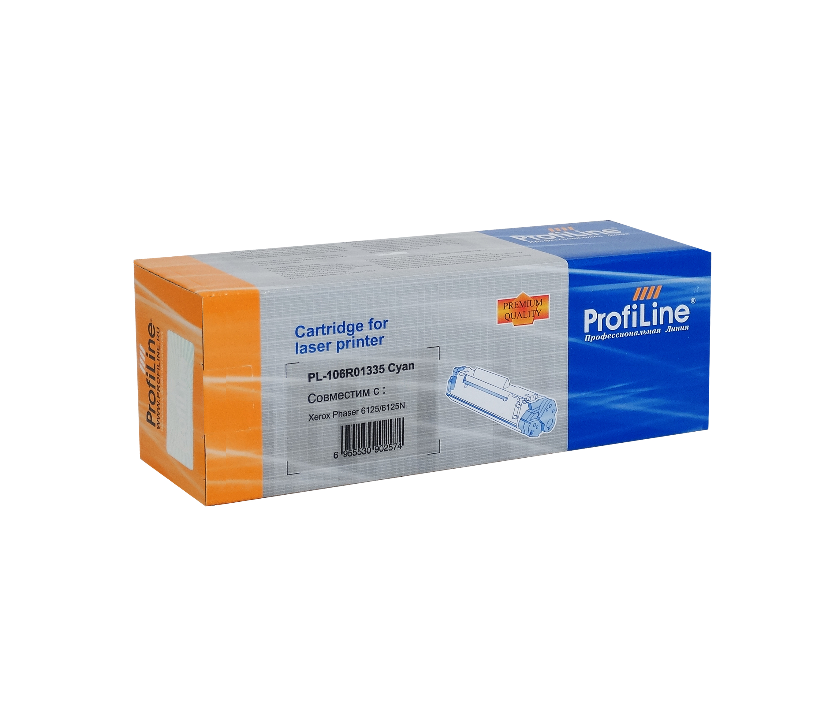 

Картридж лазерный ProfiLine PL-106R01335 (106R01335), голубой, 1000 страниц, совместимый для Xerox Phaser 6125/6125N