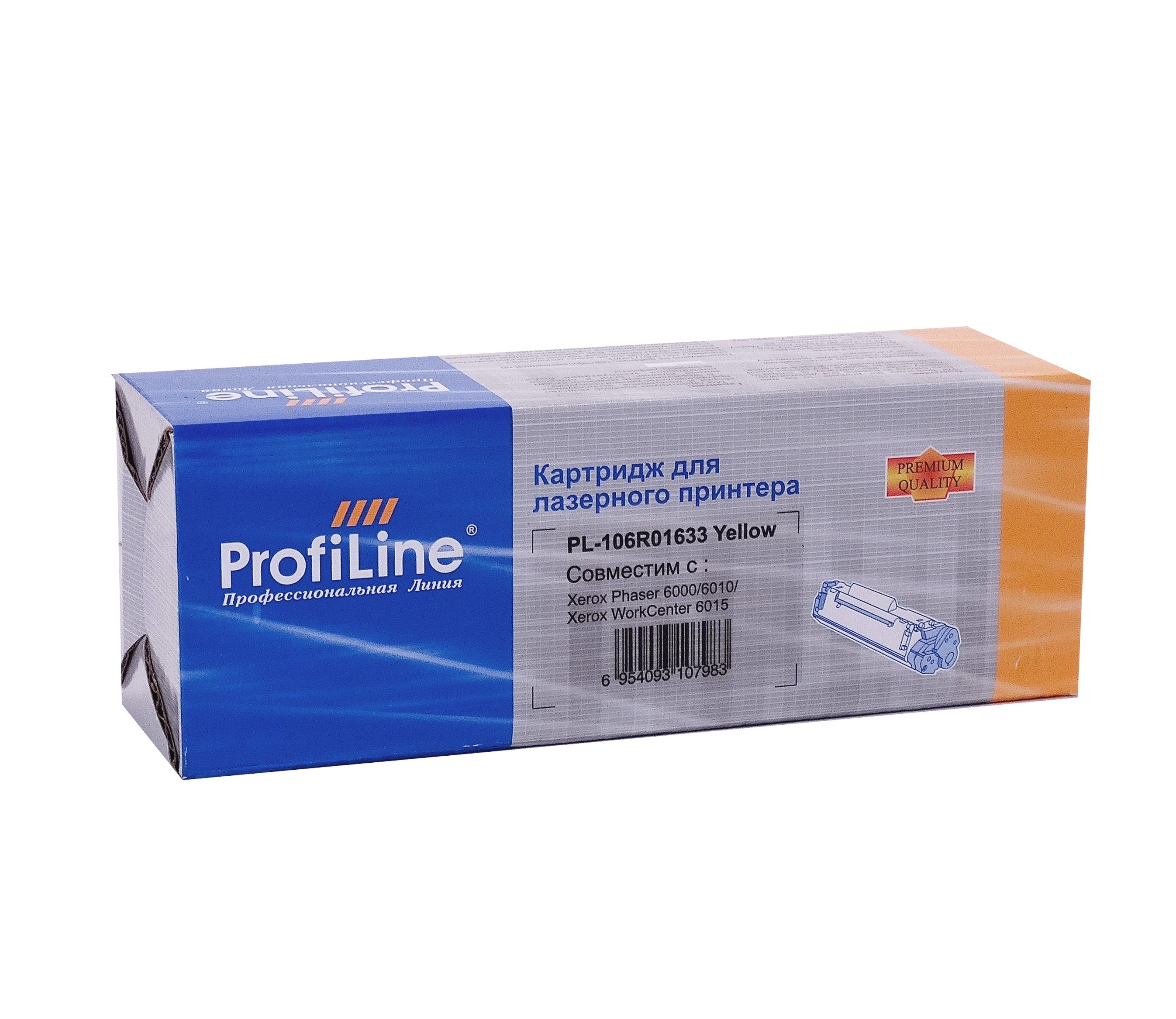 

Картридж ProfiLine PL-106R01633 для Rank Xerox Phaser 6000/6010/Xerox WorkCenter 6015 Yellow 1400 копий, Желтый