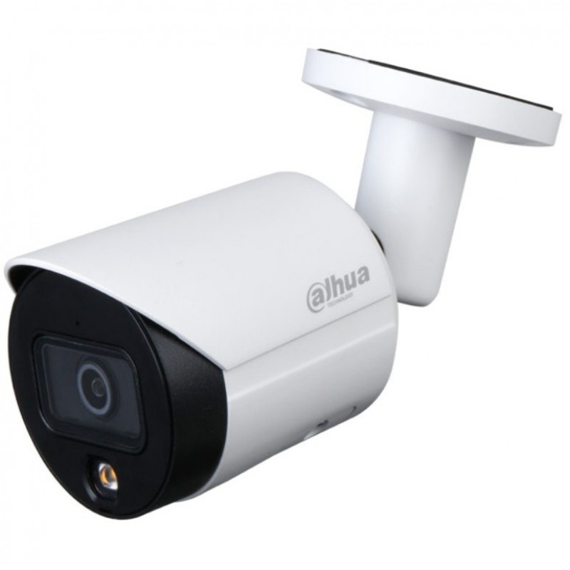 IP-камера DAHUA 2.8мм, уличная, корпусная, 2Мпикс, CMOS, до 1920x1080, до 25кадров/с, POE, -40 °C/+60 °C, белый (DH-IPC-HFW2239SP-SA-LED-0280B) б/у, после ремонта, следы эксплуатации, без комплекта