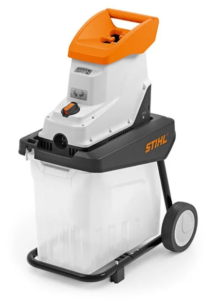 Садовый измельчитель STIHL GHE 135.0 L, электрический, 2.3 кВт, фрезерная, диаметр веток до 3.5 см, контейнер на 60 л, 23 кг (60130111126)