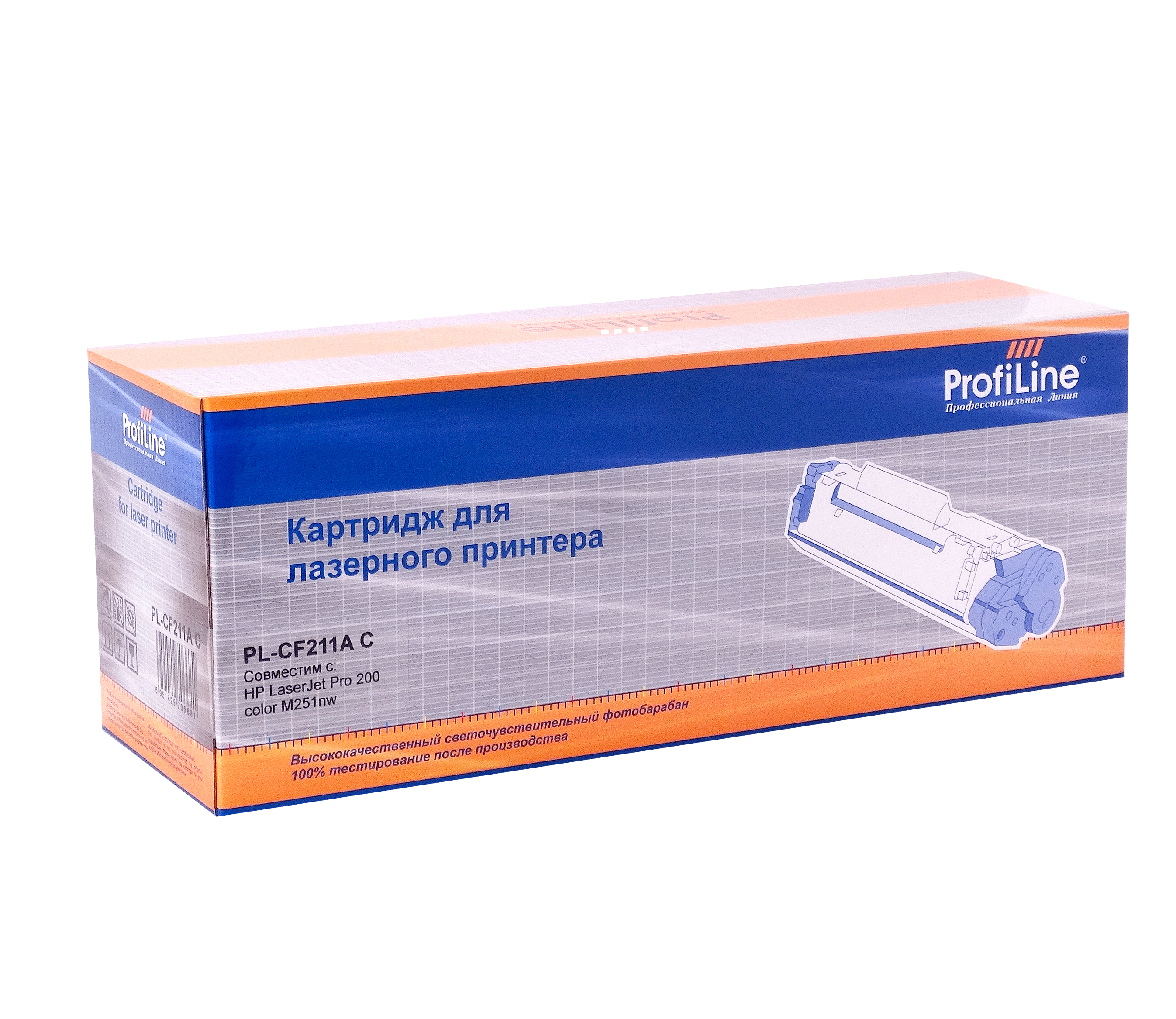 

Картридж лазерный ProfiLine PL-CF211A (CF211A), голубой, 1800 страниц, совместимый для LaserJet Pro 200 color M251nw/267