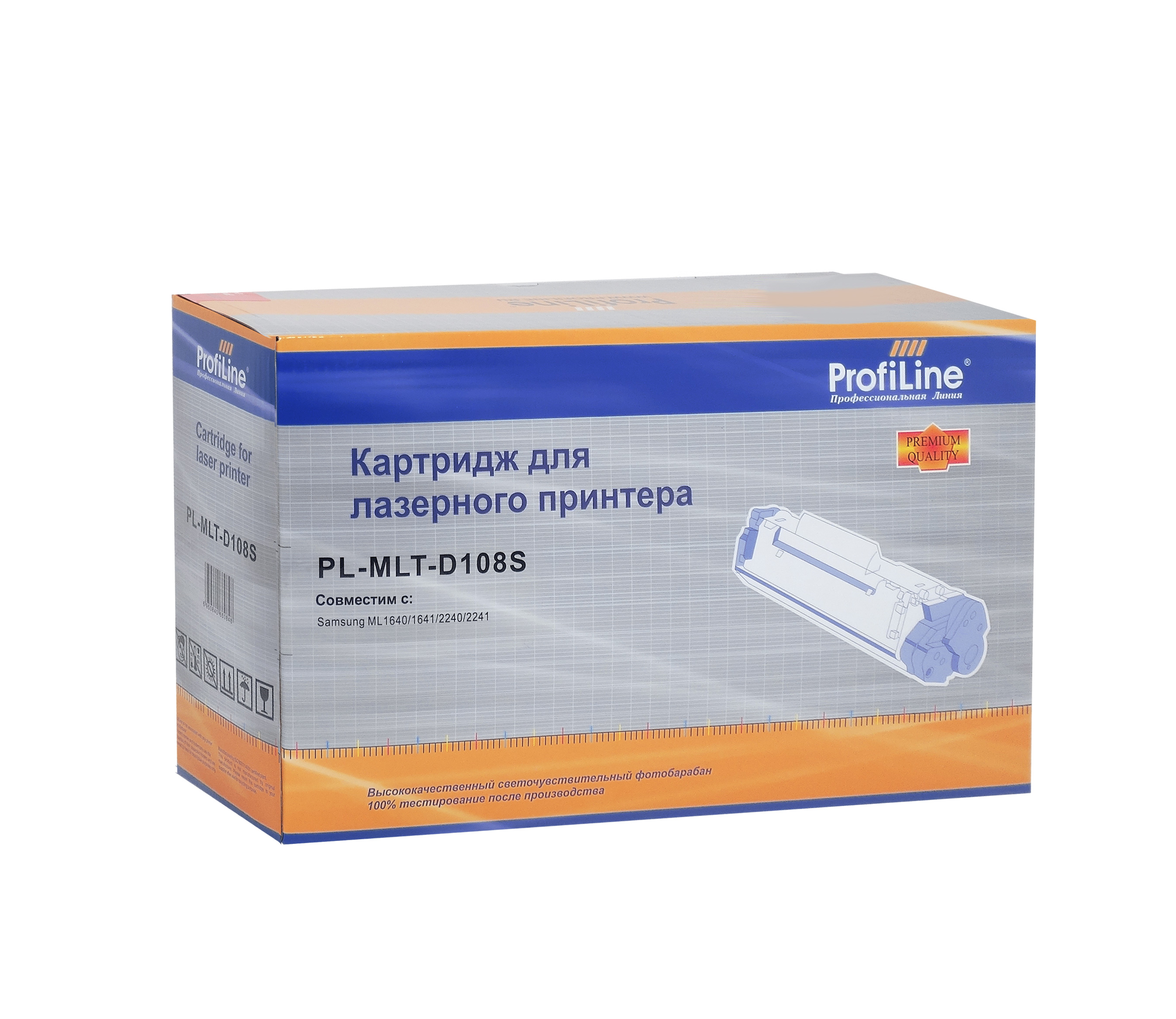 

Картридж лазерный ProfiLine PL-MLT-D108S (MLT-D108S), черный, 1500 страниц, совместимый для Samsung ML-1640/1641/1645/2240/2241